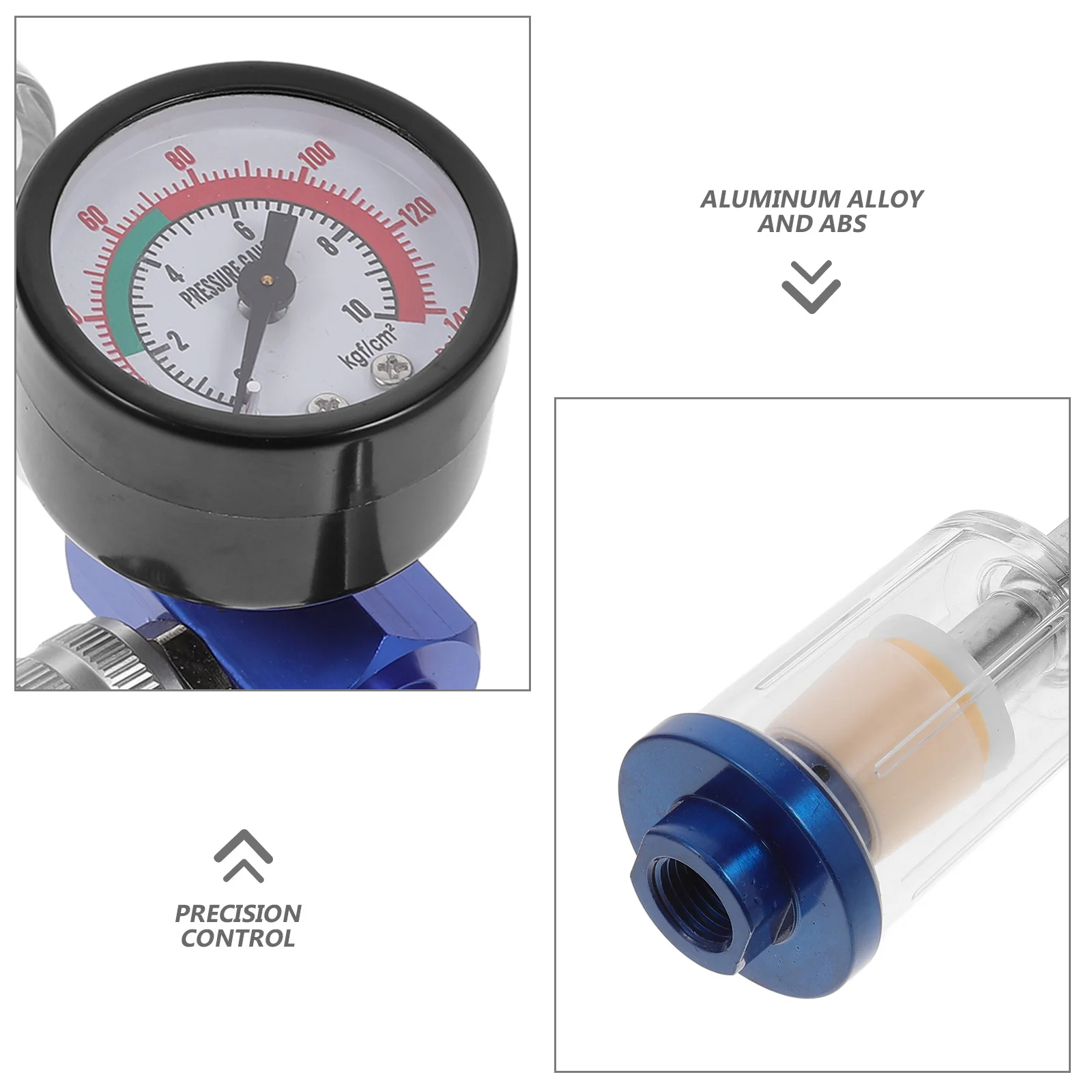 صمام منظم ضغط الهواء مع مقياس فاصل المياه لضاغط الهواء صمام التحكم القابل للتعديل للسيارات الصناعية #6