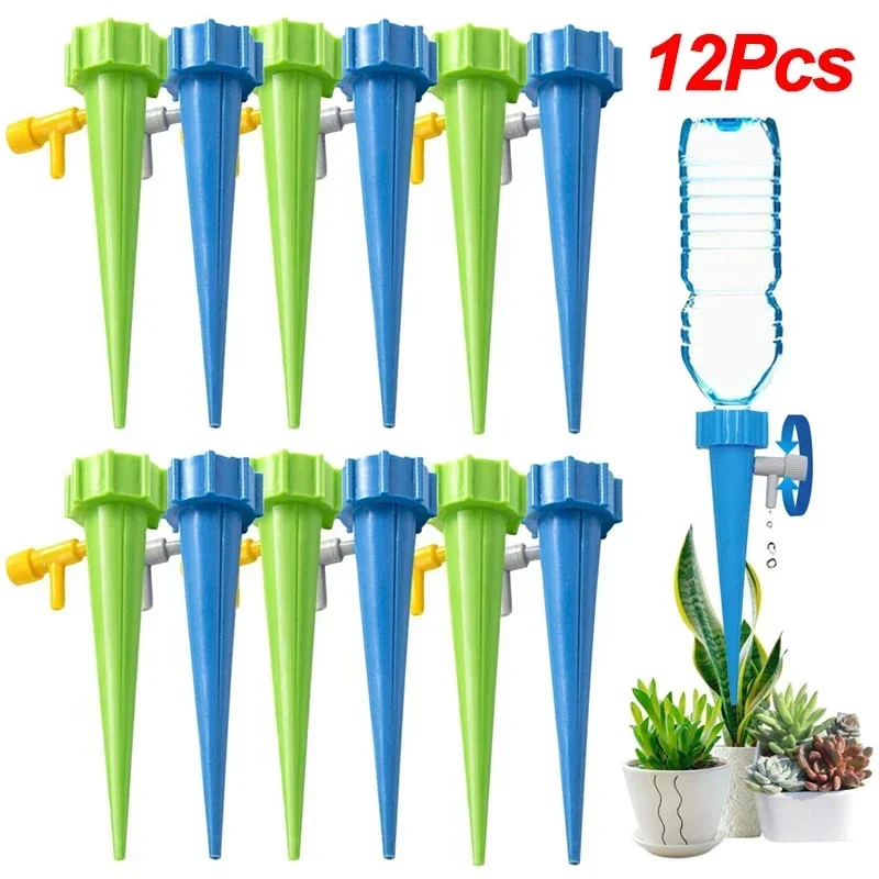 12pcs Lazy automatic watering artifact drip irrigation adjustable dripper flow rate automatic watering
