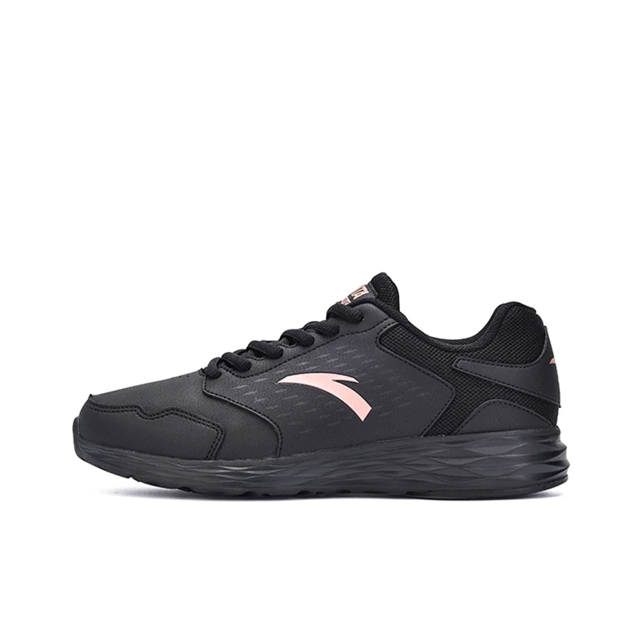 

Anta Street Shock Absorbers Slip Resistant Abrasion Resistant Low top Casual Running Shoes Women's Black Pink 922355592-1