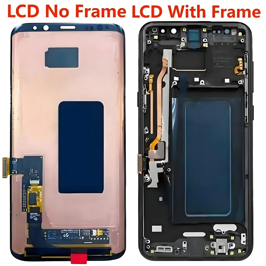 Imagem -06 - Tela Amoled Lcd para Samsung s8 Plus Painel de Toque Digitalizador G955 G955f G955fd G955f G955