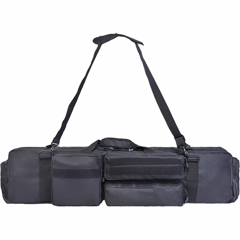 Borsa tattica per pistola Molle per M249 Outoor Zaino impermeabile Custodia da caccia Airsoft Custodia per pistola da cecchino con tracolla portatile