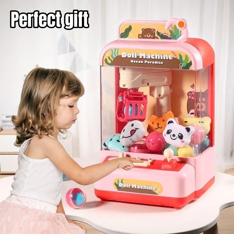 Детская игрушка, автоматический автомат с когтями, сделай сам, витые яйца, куклы, мини-плюшевый захват, торговый автомат для детей, подарки на день рождения, Рождество