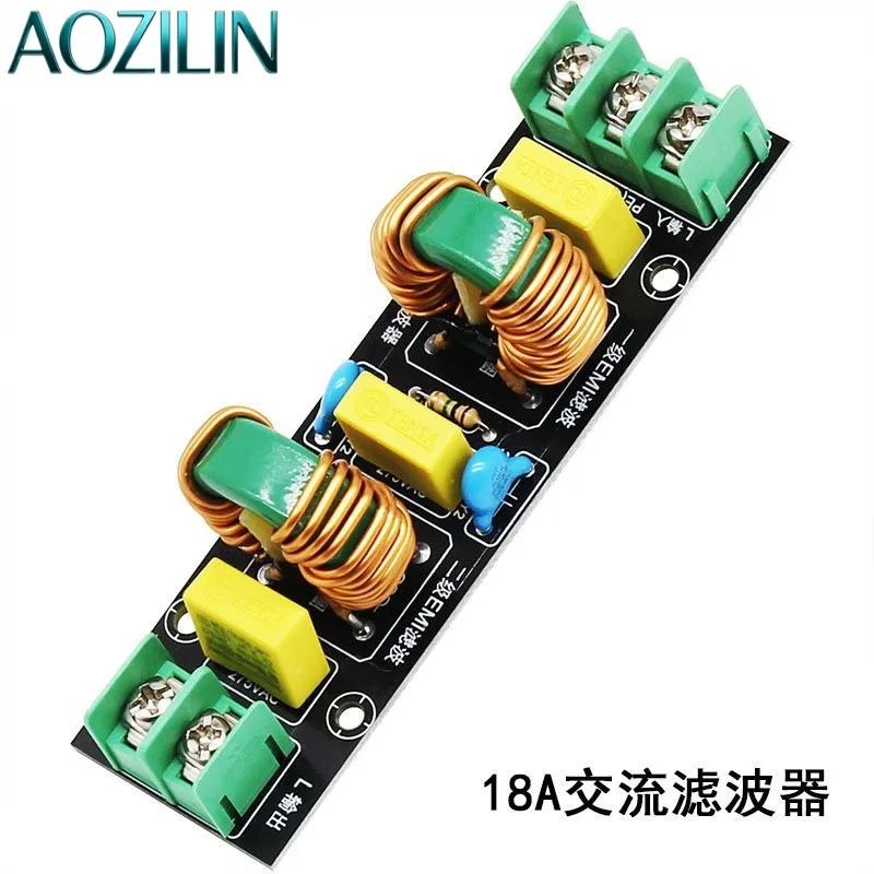 AOZILIN AC 110V 220V EMI EMC Power Filter Module FCC Certified Anti-interference Filter Kit