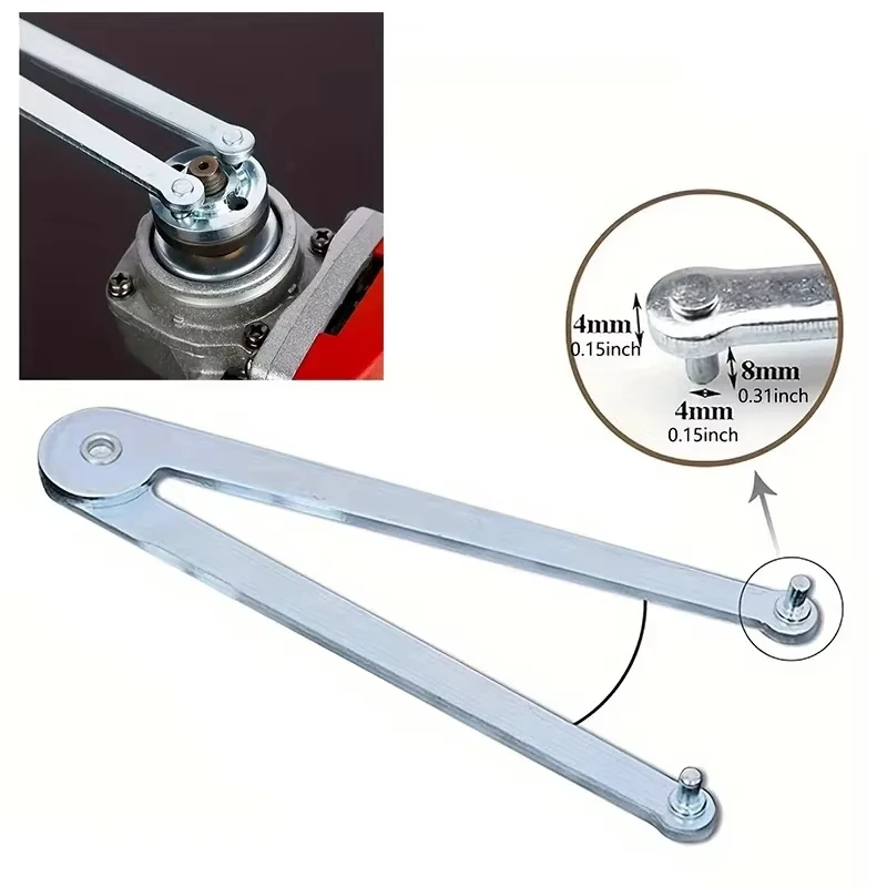 

Универсальные регулируемые плоскогубцы для угловой шлифовальной машины, круглые гайки (4 мм/0,15 дюйма), подходят для угловых шлифовальных машин, штифтовый ключ