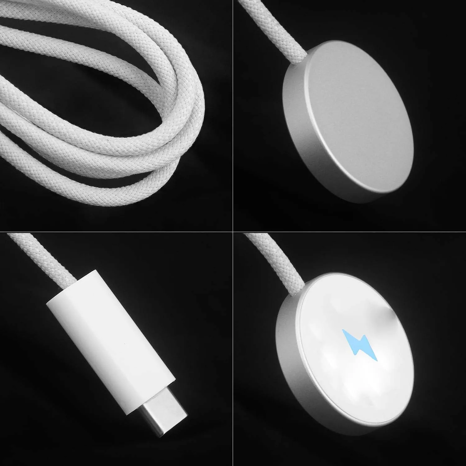 急速充電USB Cウォッチ充電器,Apple Watch,磁気充電ケーブル,シリーズ9および8と互換性があります