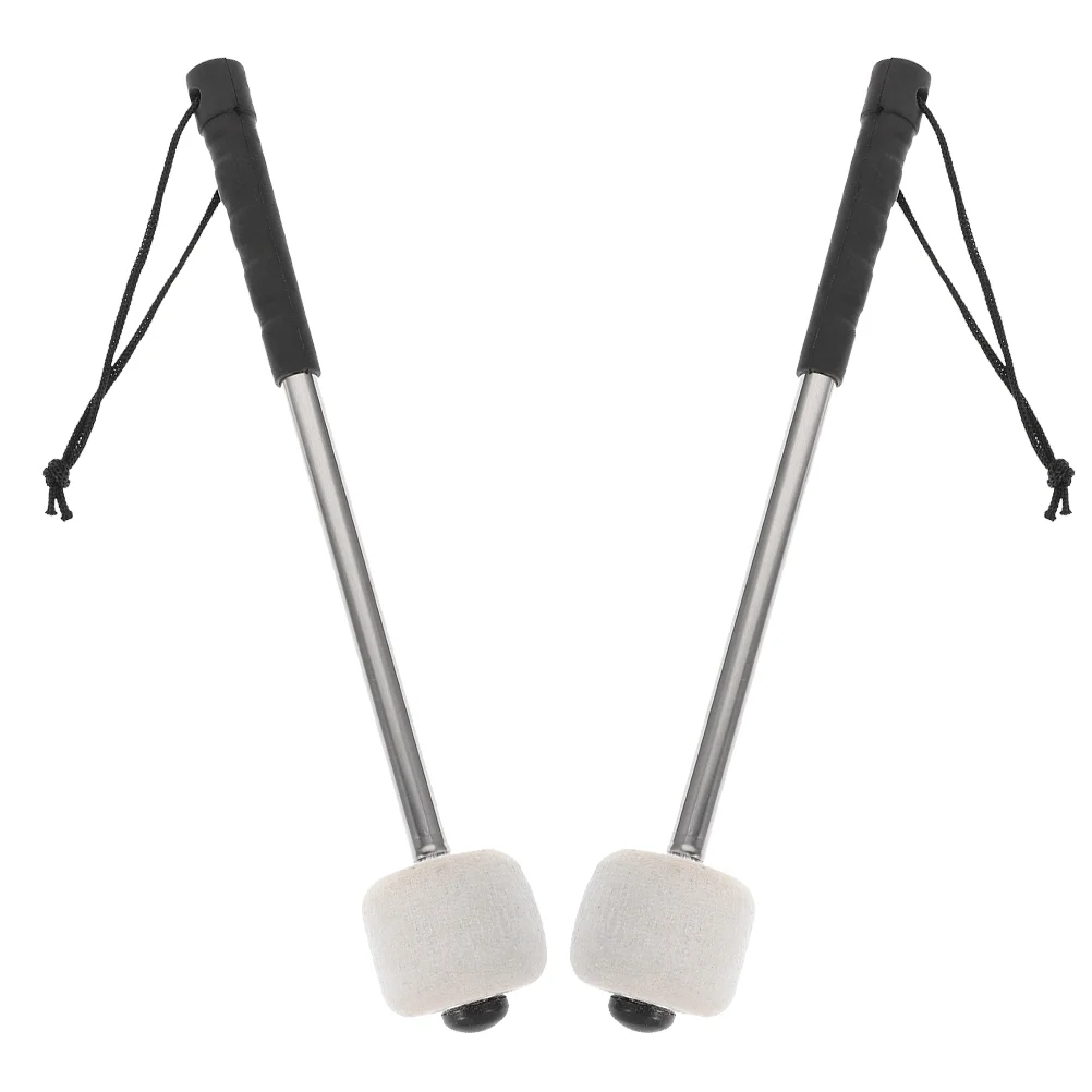 

2 Pcs Major Drumstick Toddler Percussion 5x5x30cm Felt Tools Performance Sticks