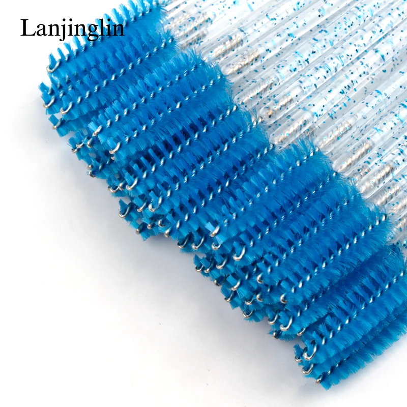 Lanjinglin 5/50 PCS Disposable Eyelash Brush Eyelashes Extension Makeup Tools Mascara Wands Applicator Eye Lashes Cosmetic Brush