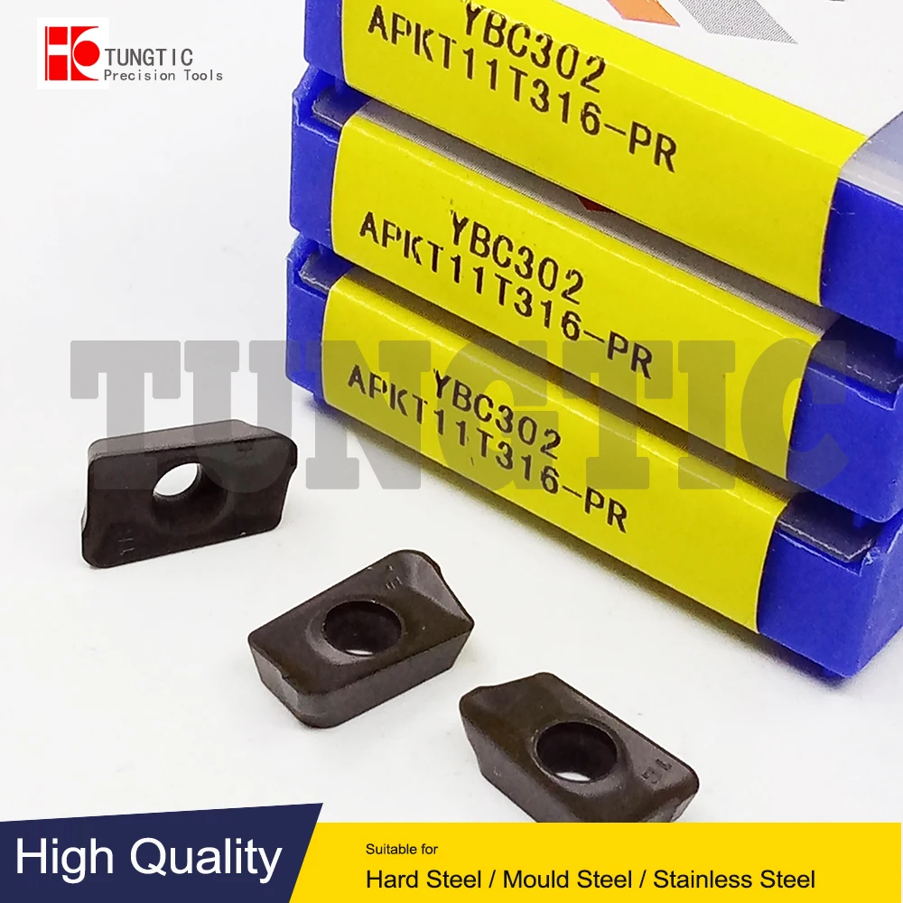 

APKT11T316-PR YBC302 APKT 11T316 PR Фреза со сменными пластинами Токарные инструменты Вставки Обработка металла