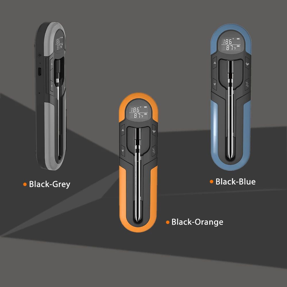 Termometro per carne wireless Termometro per barbecue digitale Bluetooth intelligente con amplificatore per griglia da forno da cucina