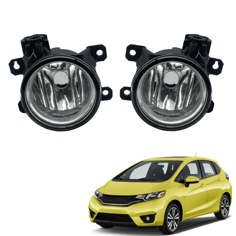 Car Front Bumper Fog Lamp Headlights Foglights For Honda Fit Jazz GK5 RS 2014 2015 2016 no bulbs