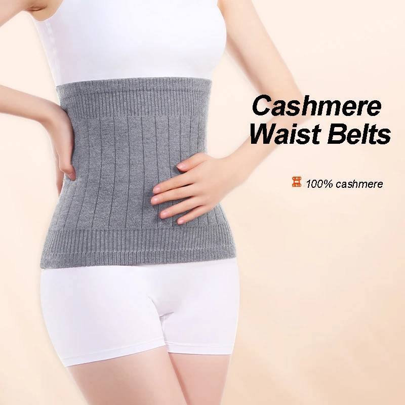 Winter Thicken Thermal Cashmere Waist Warmer Stomach Cold Stomach Protection Sport Safety Lumbar warmer belt Waist Gear Unisex