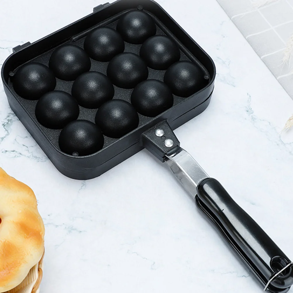 

Household Egg Pan 12-Holes Non-Stick Baking Tray Takoyaki Mold Quail Egg Grill Plate Kitchen Baking Accessory Takoyaki Pan