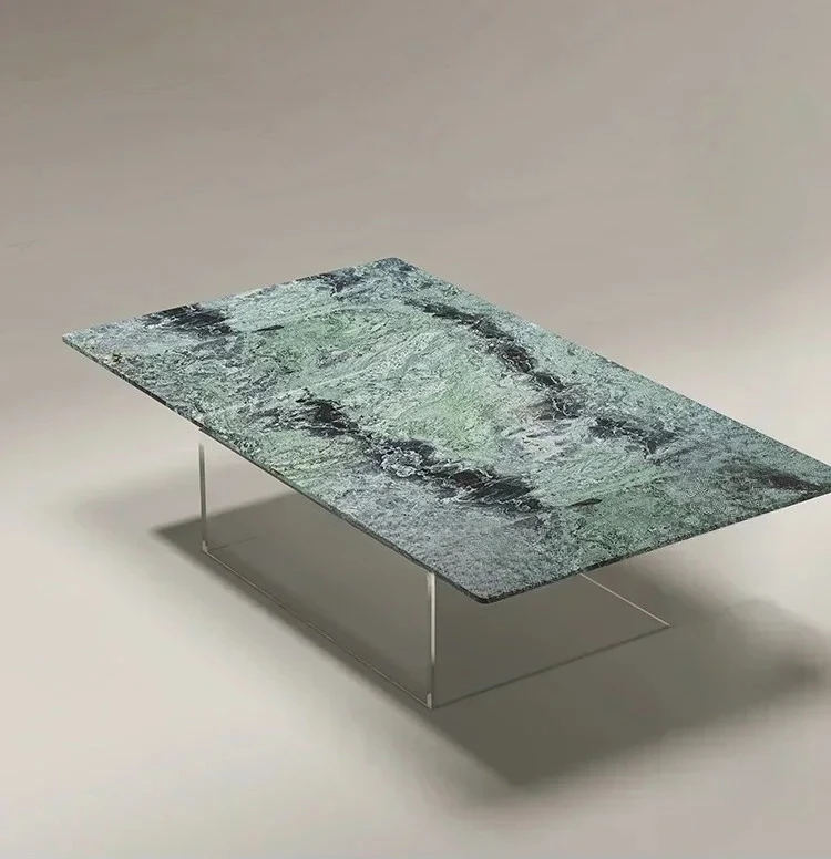 

A Italian Bulgari Marble Suspended Coffee Table Living Room Home Acrylimodern Simple Long Coffee Table2003