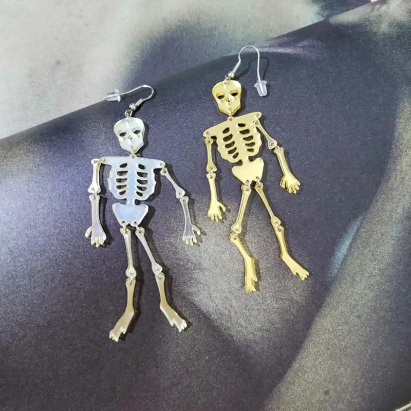 50LB Skeleton Eardrops Danglers UV Crystal Resin Epoxy Mold DIY Earring Silicone Mold