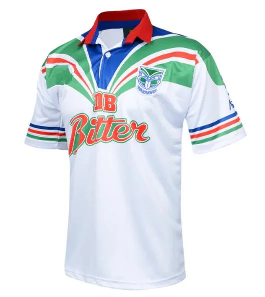 New Zealand Warriors 1995 Mens Retro RUGBY JERSEY Size:S-5XL