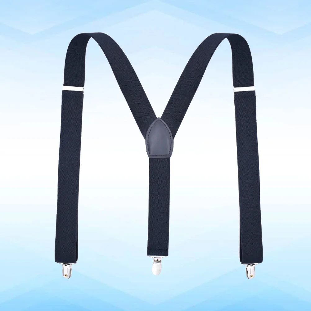 3.5 سنتيمتر قابل للتعديل مطاطا الحمالات للرجال النساء أحادية اللون بنطلون الأقواس السراويل الحمالات رجل الحمالات الجينز