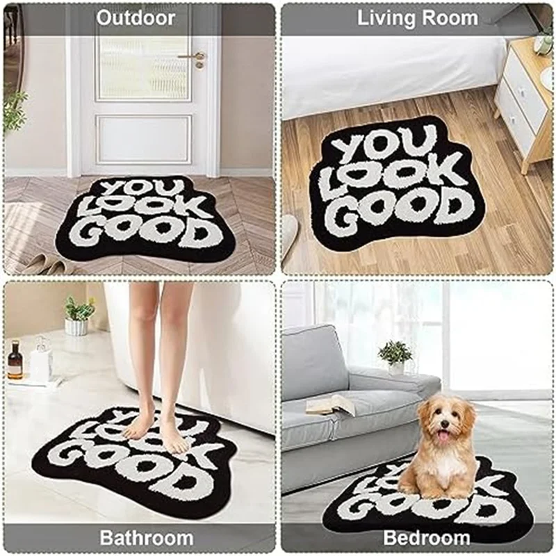 

You Look Good Bath Mat Cute Bathroom Rugs For Bathroom Decor Kitchen Living Room