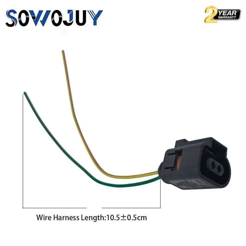 2-Pin Way 1J0973702 Temp Deflation Valve Waterproof Auto Sensor Electrical Connector Pigtail Wire Harness Plug For VW Audi