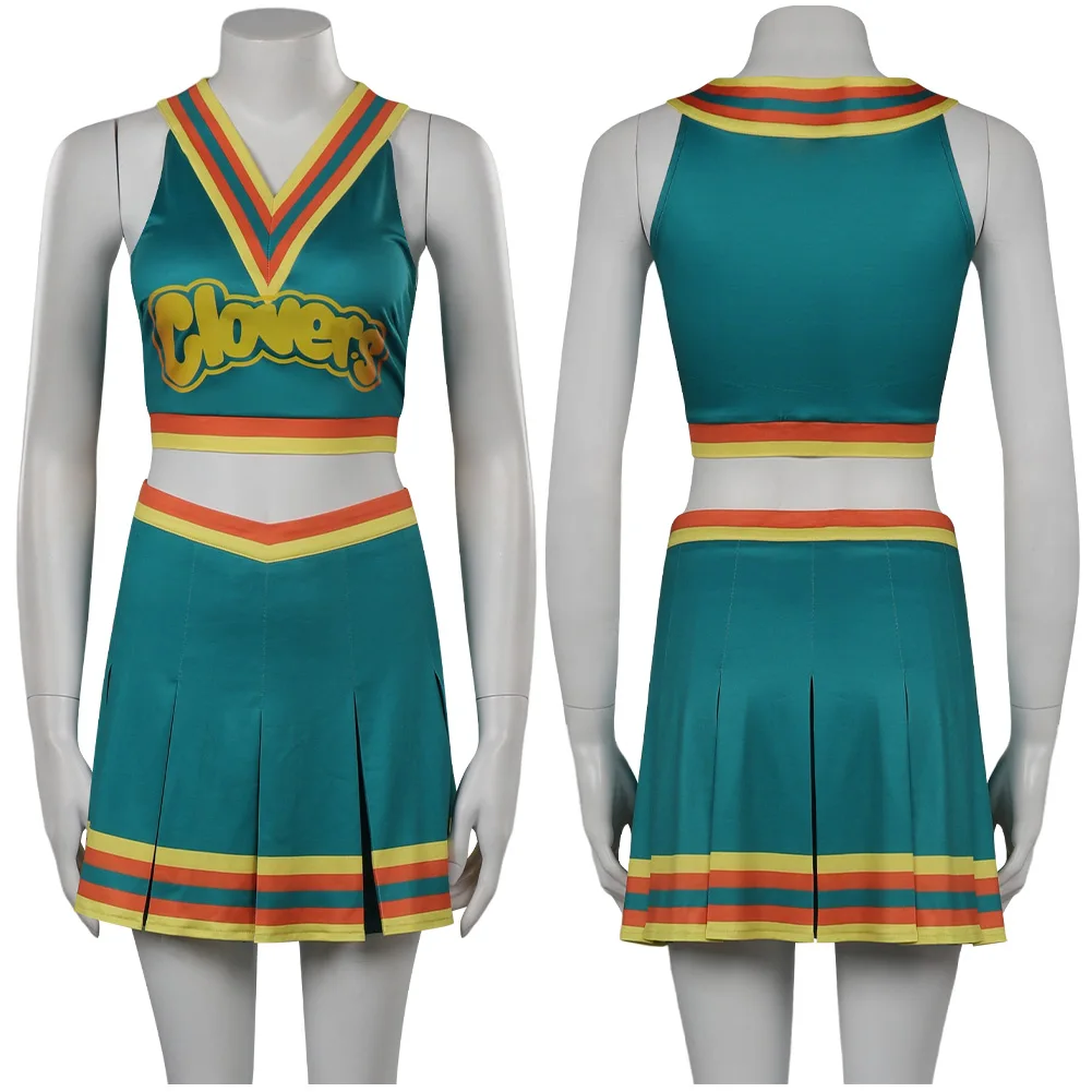 Costume Cosplay du Film Bring It On Everver pour Femme Adulte, Vêtements de Pom-Pom Girl, Robe d'Halloween, Tenues de Carnaval Trempées