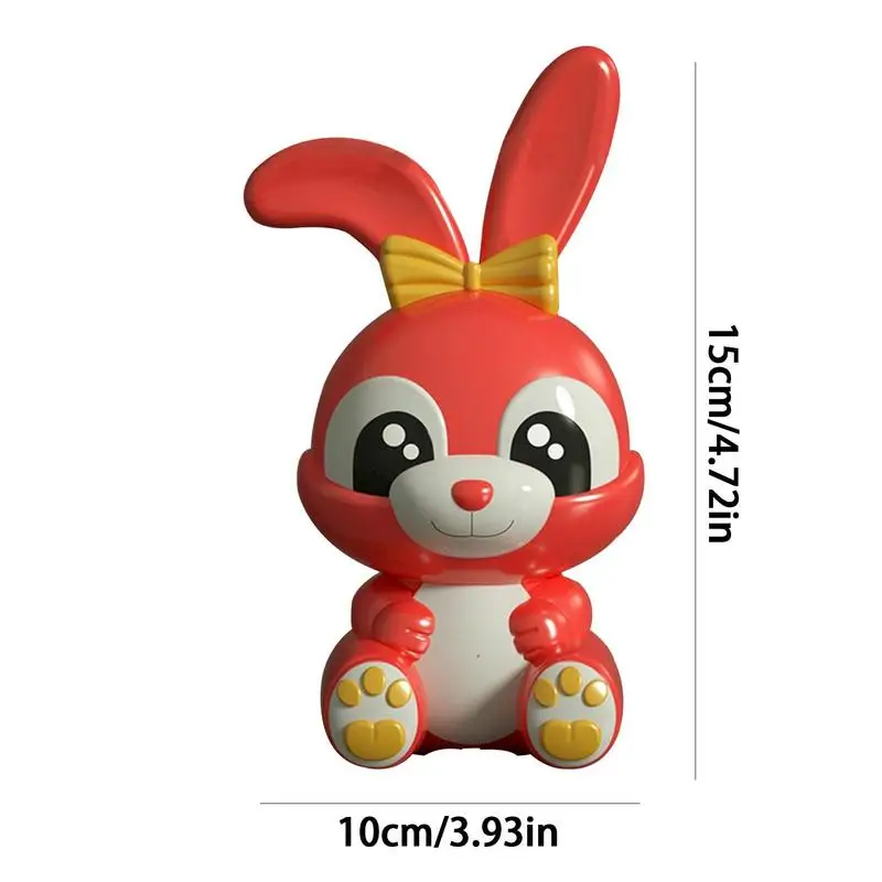 Bunny Rabbit Coin Bank Creative Rabbit Money Bank Tabletop Creative Coin Box Money Savings Jar Toy Easter Christmas Birthday