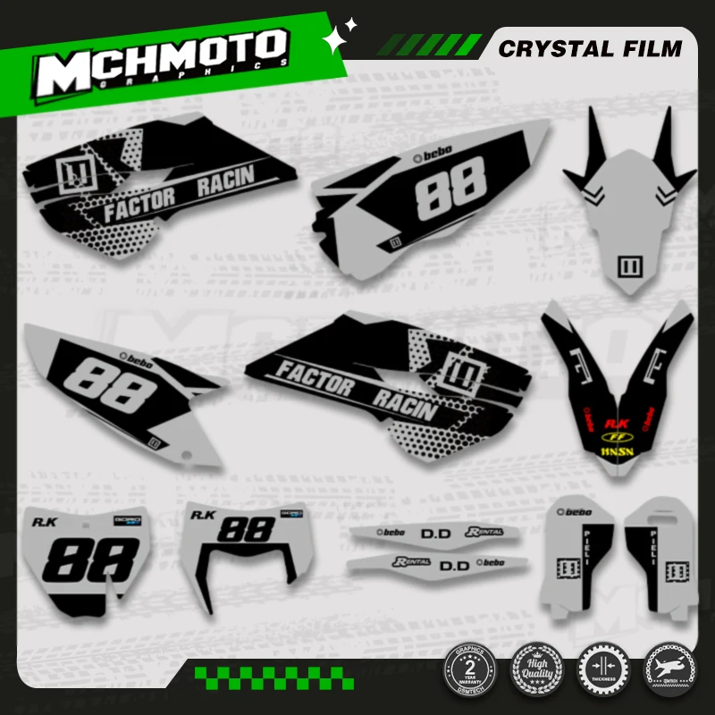 

MCHMFG Motorcycle Custom Graphic Sticker for Husqvarna For Husqvarna TE FE 125 250 350 450 2014 2015 2016 TC FC 2014 2015