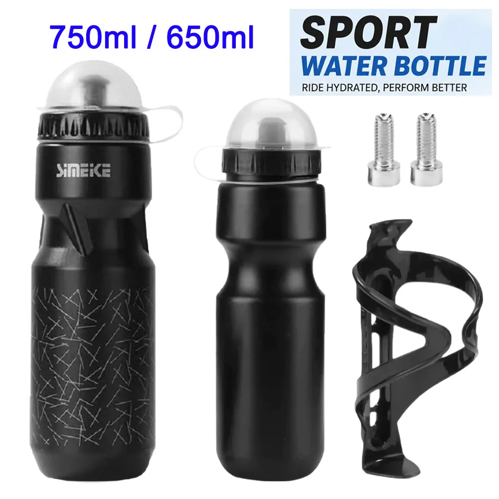 Universal Bicycle Bottle 650ml/750ml Water Bottle Lightweight Bike Water Bottle Holder Bottle For Mountain Road Bike