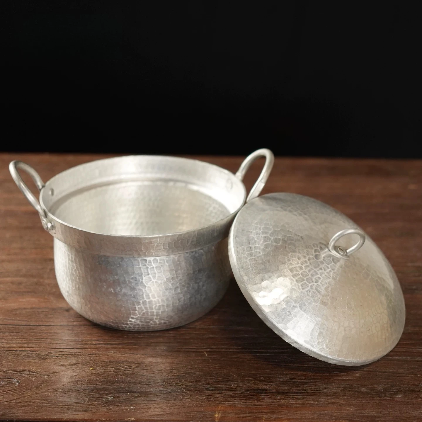 Handmade Thickened Pure Aluminum Pot, Traditional Soft Aluminum Cookware for Stewing Meat