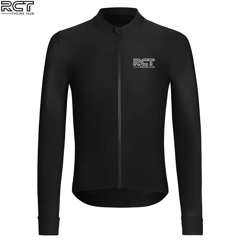 Ciclismo Manga Larga 자전거의류 RCT Pro Club 2024 Spring Autumn Thin Cycling Jersey White MTB Ropa hombre Roupa De Ciclismo Masculino