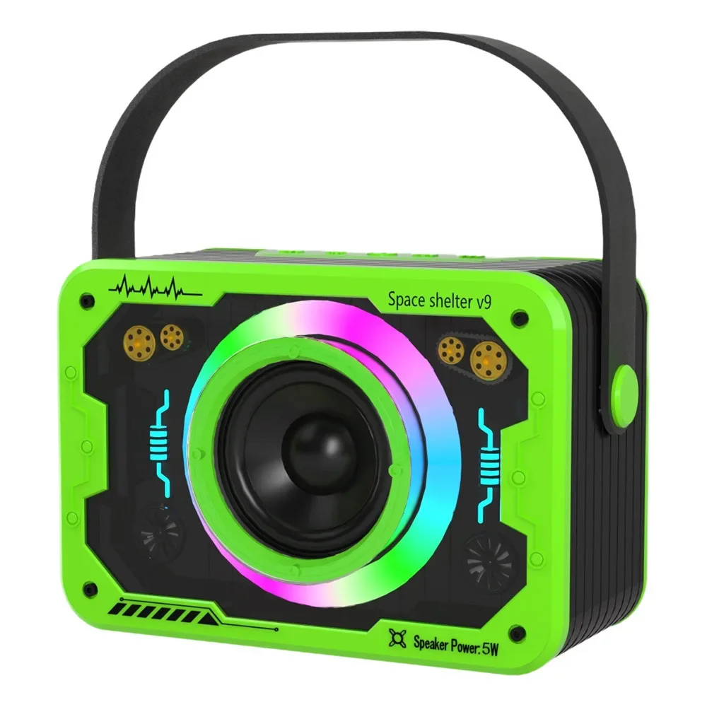 SOTAMIA Bluetooth-динамик Мини беспроводной портативный динамик сабвуфер TF-карта U диск FM-радио Hi-Fi музыка домашнее аудио с Type-C