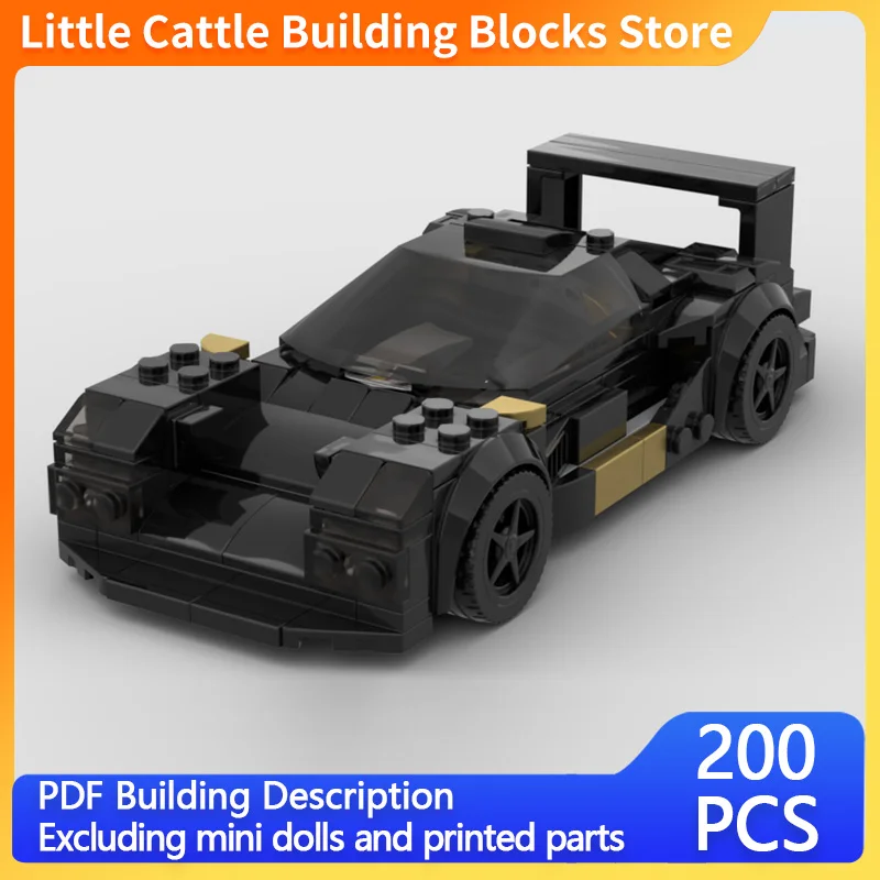 Speed Racing Car Model MOC Building Bricks Le Mans Hypercar Modular Technology Children Holiday Gifts Assemble Toys Suit