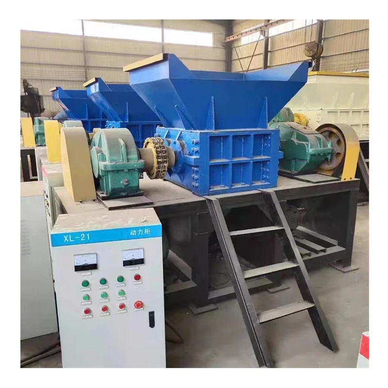 Pe & Pp PLC فيلم حقيبة مزدوجة رمح التقطيع أكياس منسوجة إعادة تدوير آلة كسارة مع علبة التروس ومكونات العتاد الأساسية