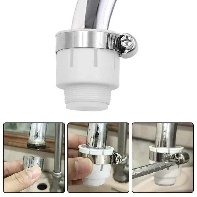 Universele waterkraan kraan adapter douche anti spatkop draaibare waskolf fittingen wastafel kraan extender keukenaccessoires