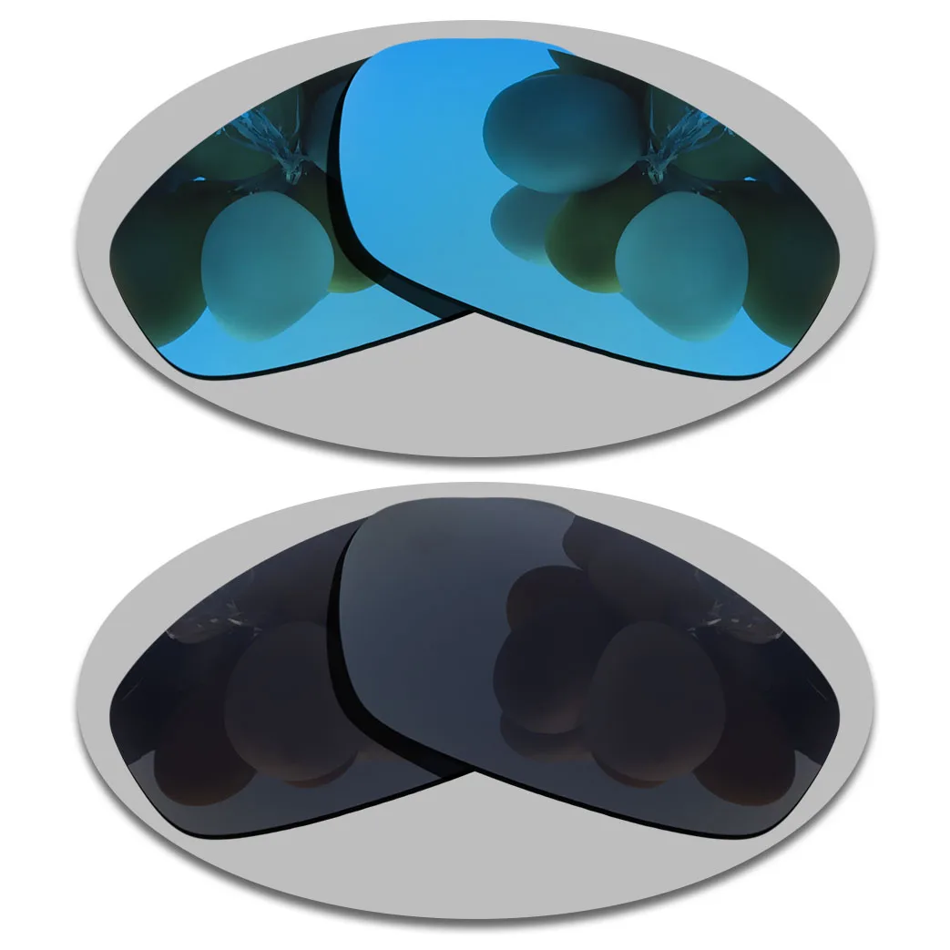 

Sky Blue&Grey Black Lenses Replacement For-Oakley Wiretap XL Polarized Sunglasses