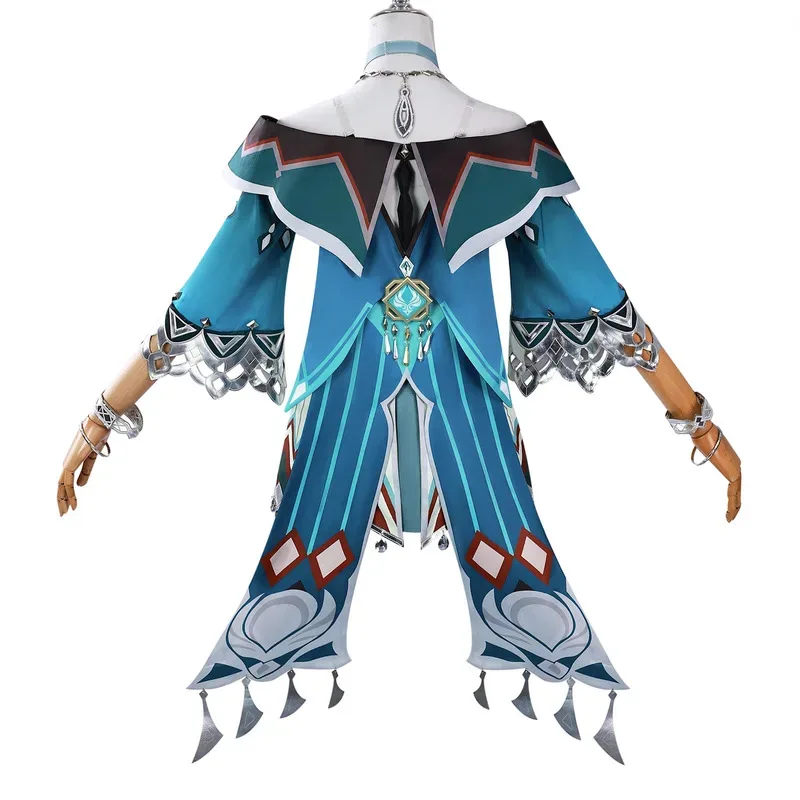 2026 Lanyan Cosplay Costume Game Genshin Impact LAN YAN Cosplay Costume Shoes Wig Full Set Role Play Carnival Props view 6