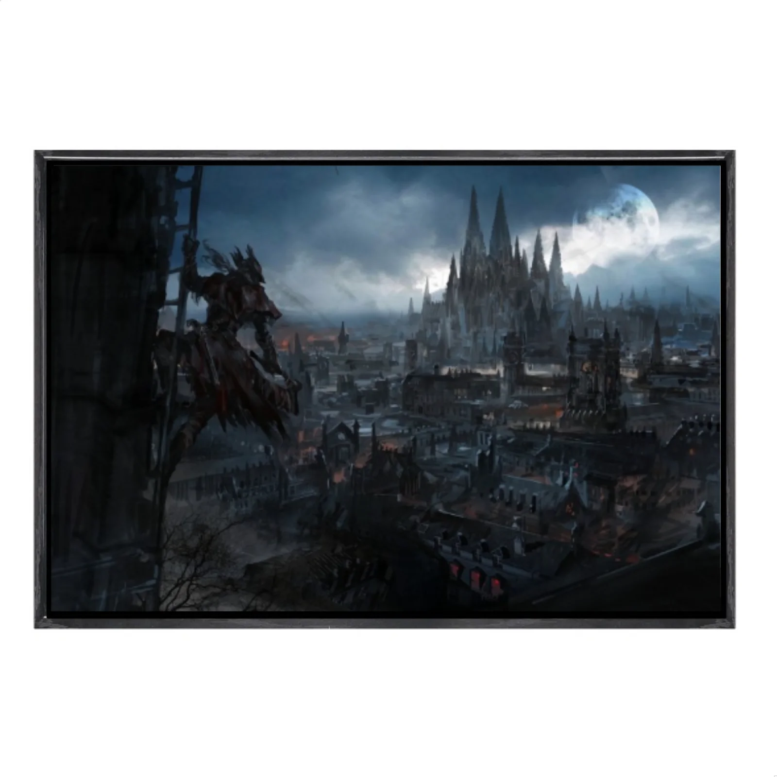 

Japanese Manga Multi-Size Canvas Poster Double Framed Wall Art,Bloodborne Home Decor for Living Room Bedroom