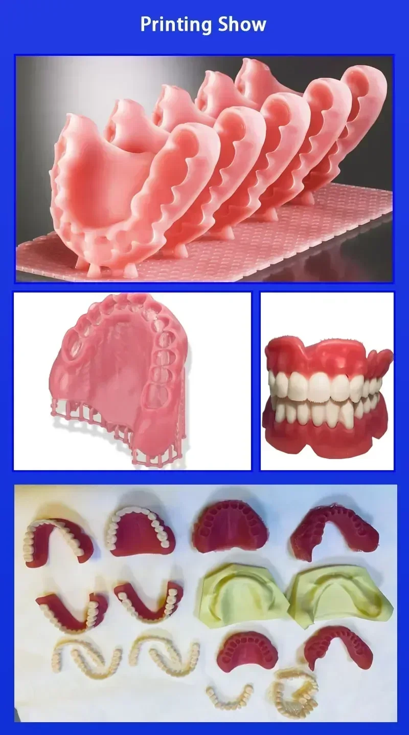 1pc resinas de dentadura cor rosa 3d s resinas líquidas 405nm para impressora lcd dlp/cor da carne/em ortodôntica