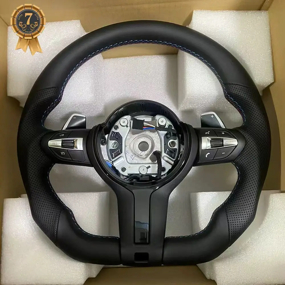 

Руль с широкими подрулевыми лепестками M Sport и подогревом для BMW F10 F30 F20 F21 F22 F23 F31 F32 F33 F34 F36 F15 F16 F25 F26 F11 F06