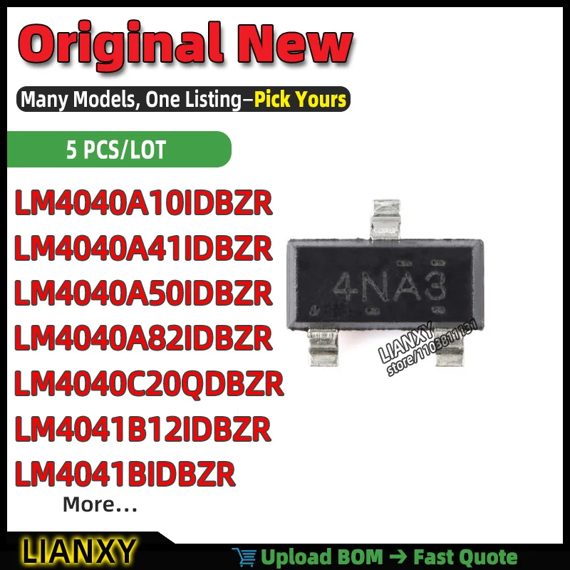 LM4041BIDBZR LM4040A41IDBZR LM4041B12IDBZR LM4040A50IDBZR LM4040A10IDBZR LM4040C20QDBZR LM4040A82IDBZR SOT23-3 32B DSC Brand New