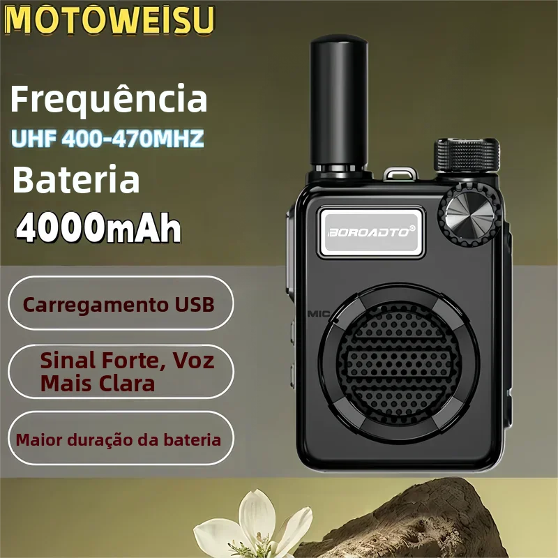 ホットセール-ミニ無線機-2台セット-uhf-400-470mhz-双方向無線-type-c充電-ハンズフリー-ワンキー周波数コピー-長時間待機