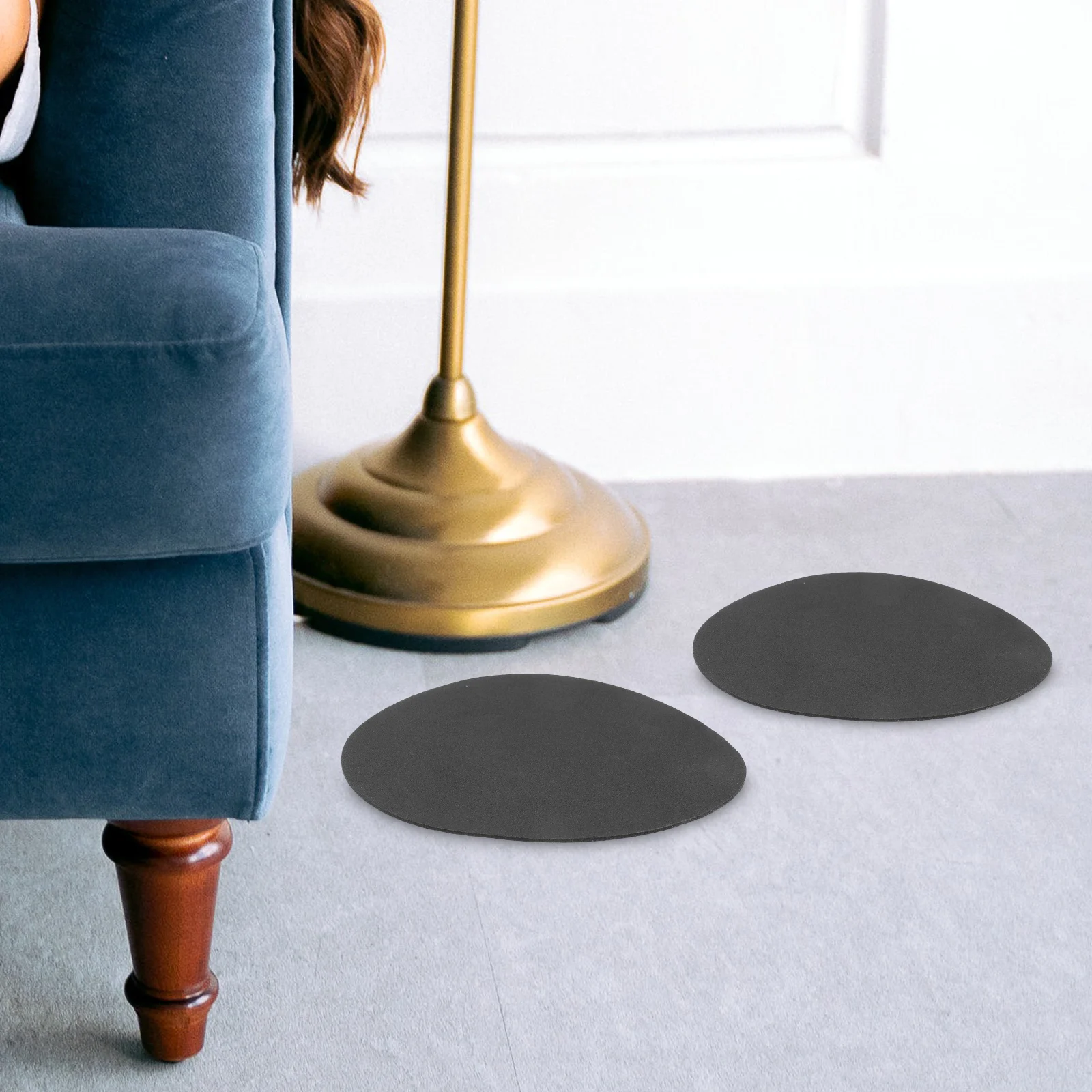 

6 Pcs 160mm Round Non slip Sponge Stickers Table Lamp Base Pads Cushions Circle Mat for Home Office Desk Night Lamp