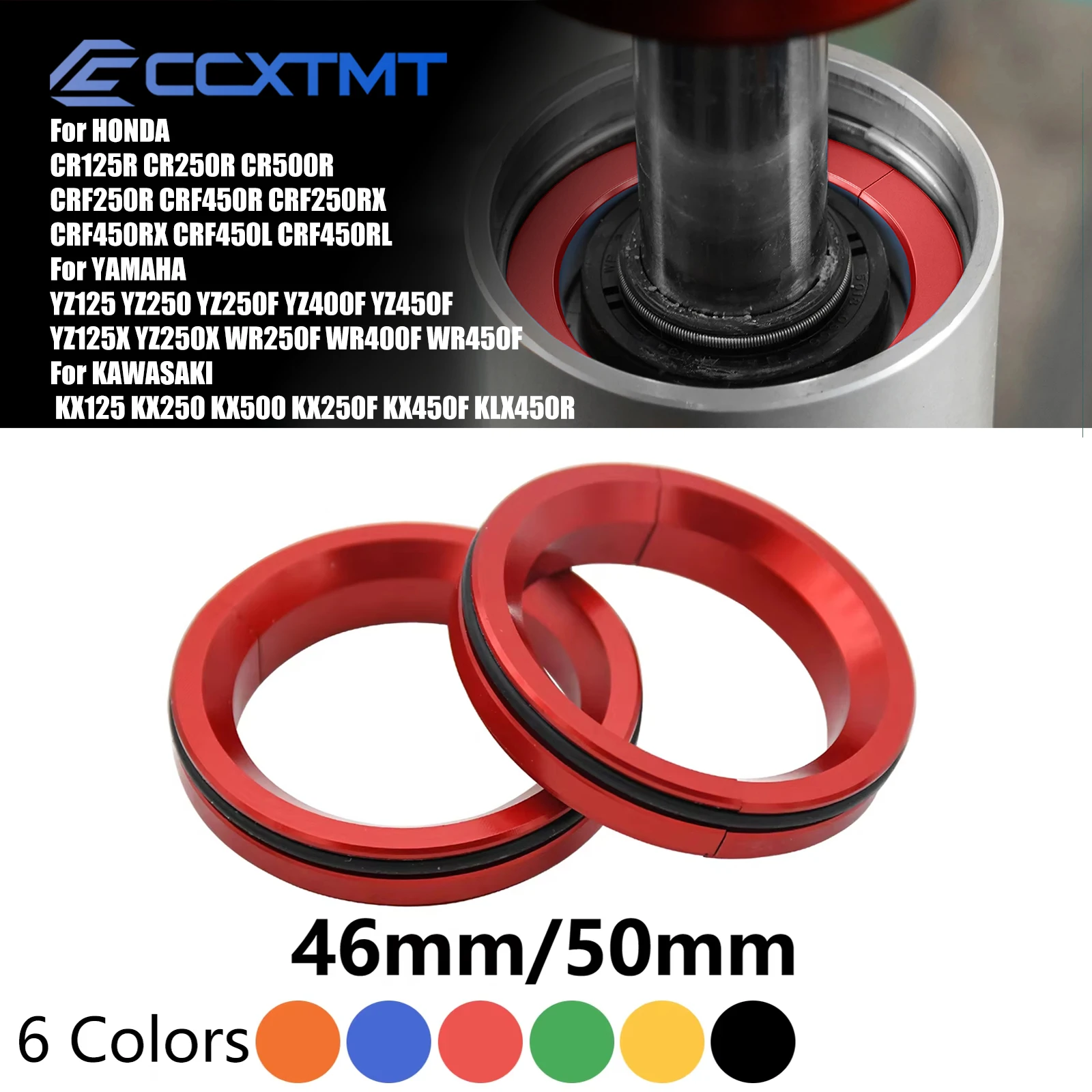 46/50mm Rear Shock Absorber Suspension Lowering Kit For Kawasaki Yamaha Suzuki Sheroc KTM Honda CR 125R 250R 500R CRF 250R 450R