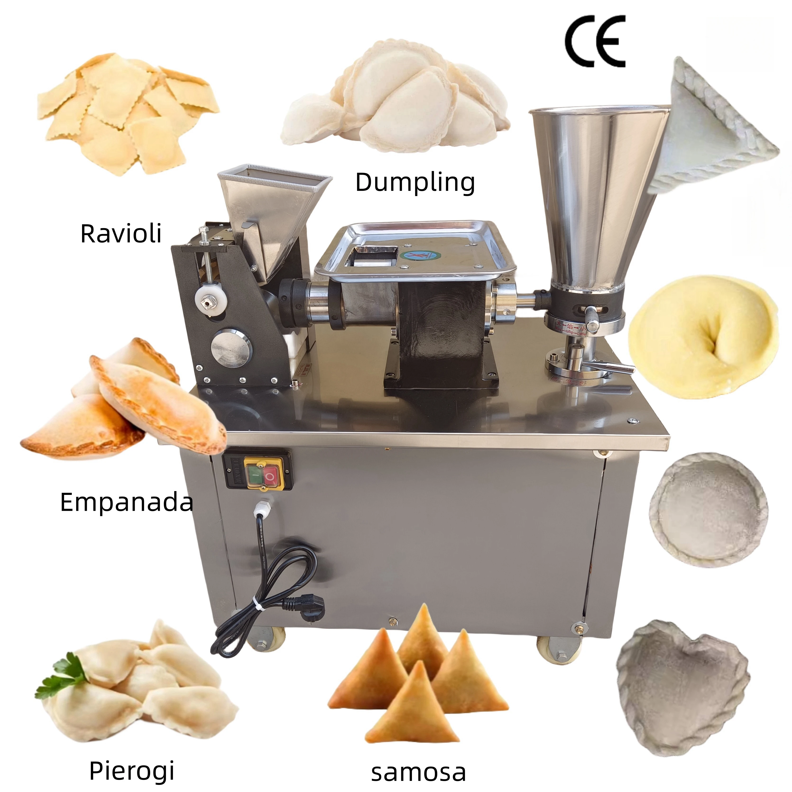 4500pcs/h Automatic Momo Ravioli Folding Large Pie Maquina Para Hacer Somosa Empanada Spring Roll Dumpling Samosa Make Machine