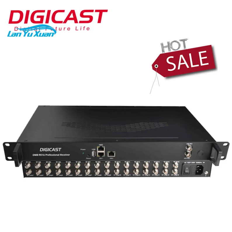 16 Channel Satellite TV Receiver Free to Air Internet Receiver DVB T2 Receiver SPTS MPTS ASI Output