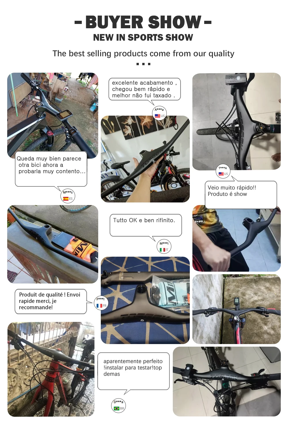 TOSEEK Mtb Handlebars And Stem 28.6mm-17Degree Carbon Integrated Handlebar For Mountain Bike 660~80070/80/90/100mm Bicycle Parts