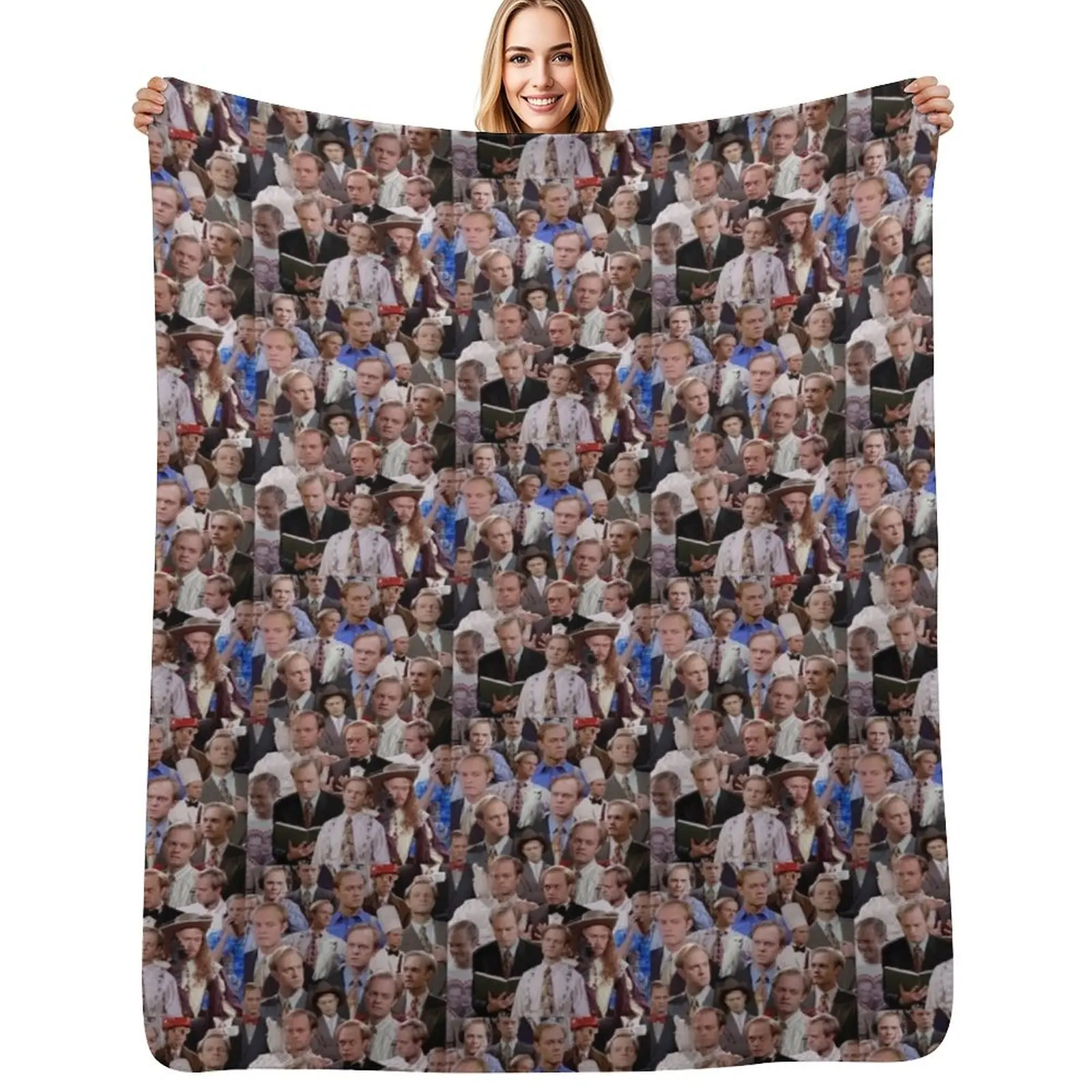 

Niles Crane Collage Throw Blanket Soft Bedroom Blanket for Night Sleeping