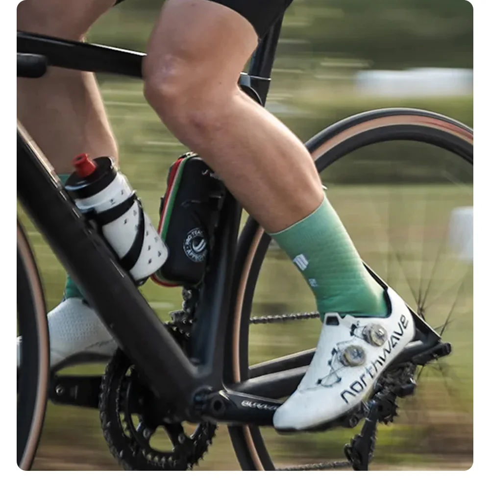 BCBE-ING Radsocken, atmungsaktiv, professionelle Sportsocken für Herren und Damen, bequeme, hochelastische, rutschfeste Outdoor-Fahrradsocken – Detail 14