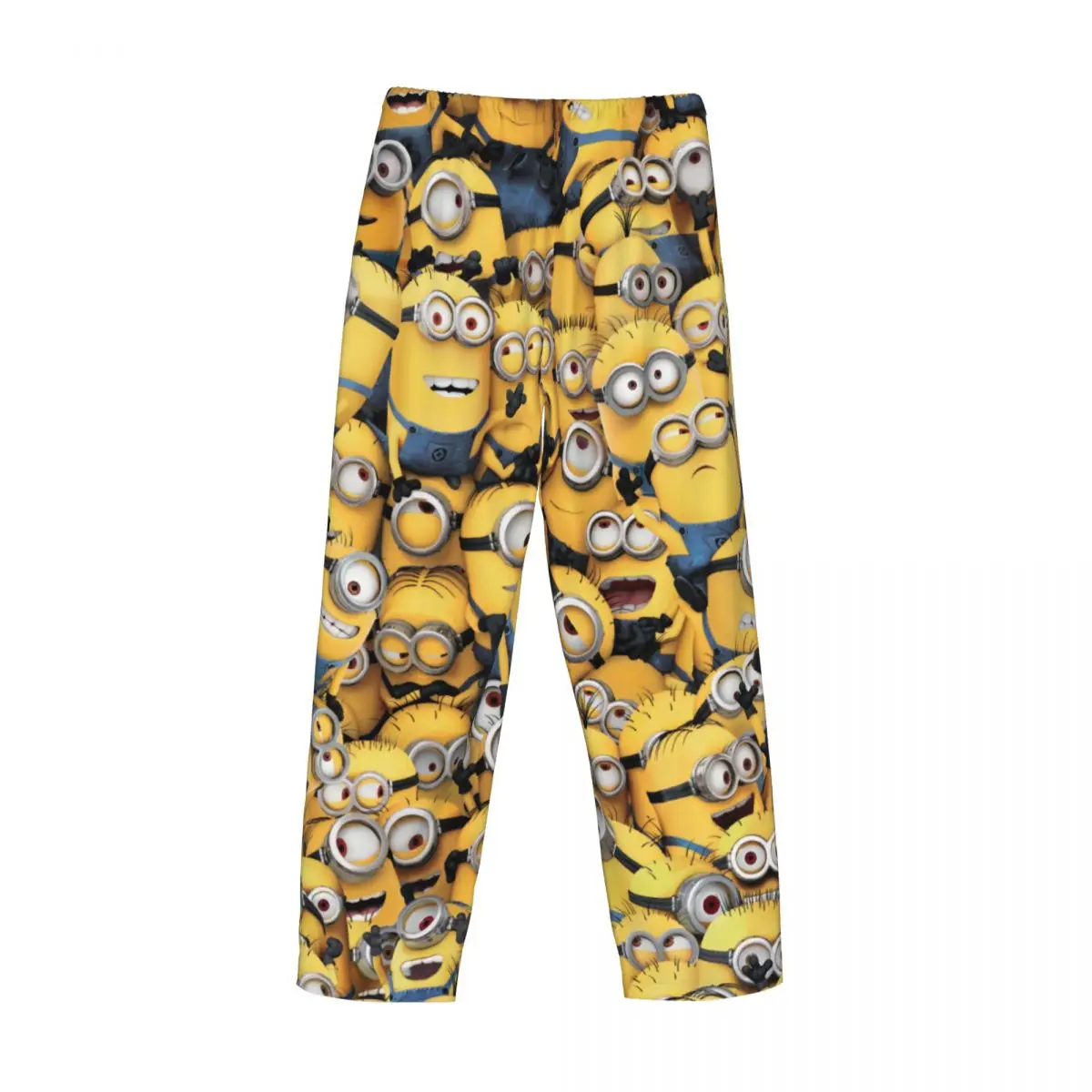 Custom Animated Comedy Movies Minions pantaloni del pigiama per uomo Lounge Sleep Stretch Sleepwear Bottoms con tasche