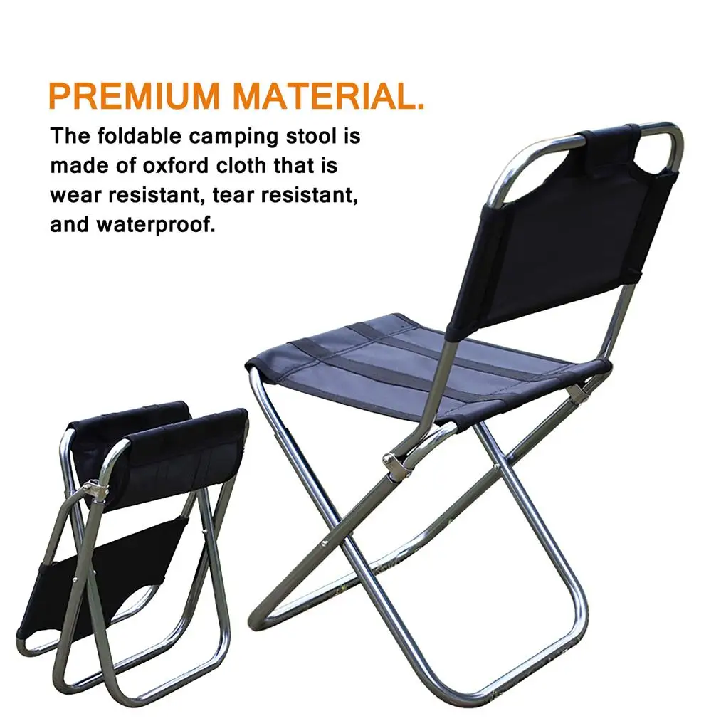 Alumínio Alloy Foldable Stool, Camping Chair, Piquenique Suprimentos, Multiuso, Leve, Acessórios domésticos, Cadeiras de praia