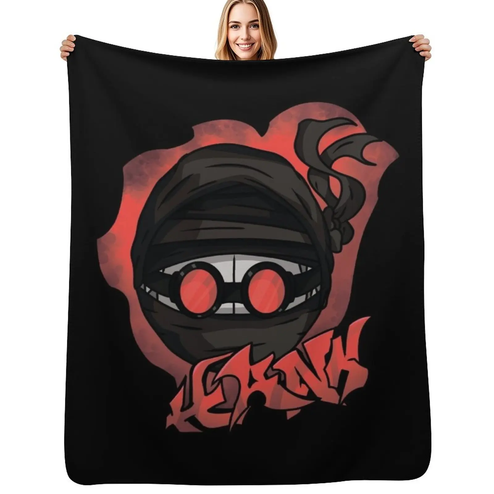 

Madness combat hank head graffiti Throw Blanket valentine gift ideas sofa bed Blankets
