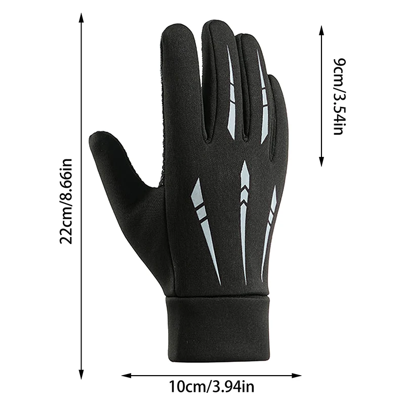 Guantes de ciclismo de invierno para hombre, guantes deportivos a prueba de viento con pantalla táctil, guantes térmicos cálidos para correr, esquí y ciclismo